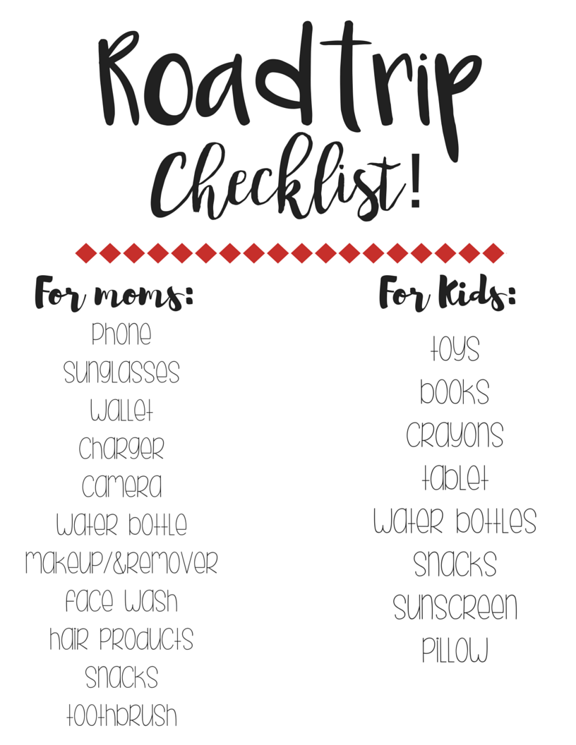 Road trip essentials for moms and kids! - The Ashmores Blog